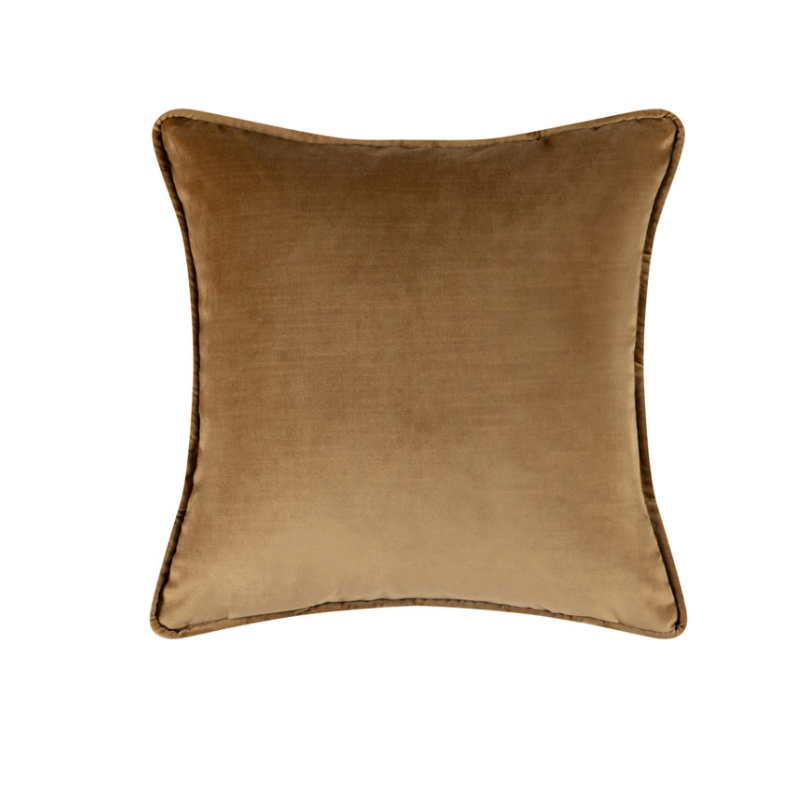 Darcy Double Piped Cushion 43 x 43cm Antique Gold by Scatterbox