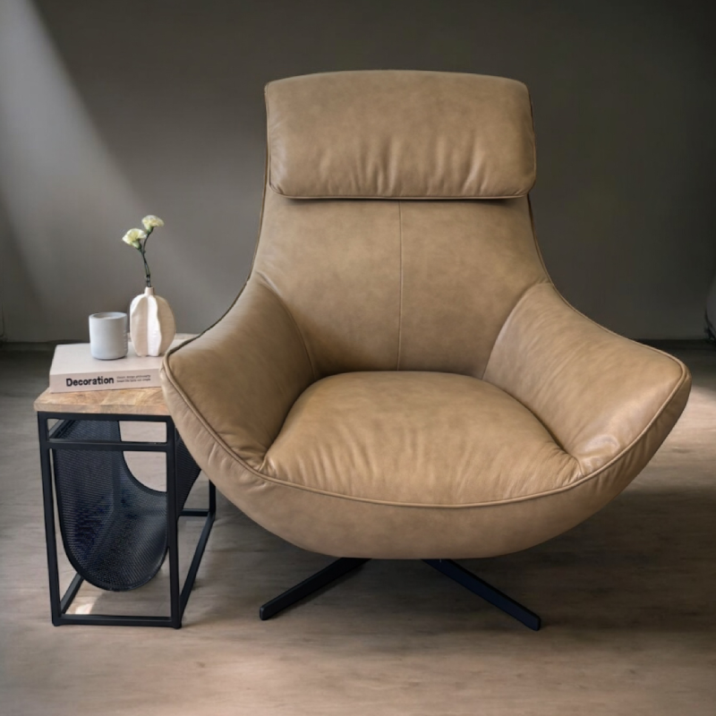 Triumph Leather Swivel Chair