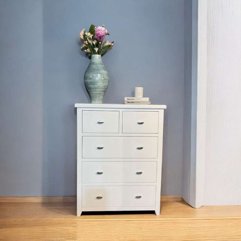 Alaska Tall Chest of 5 Drawers