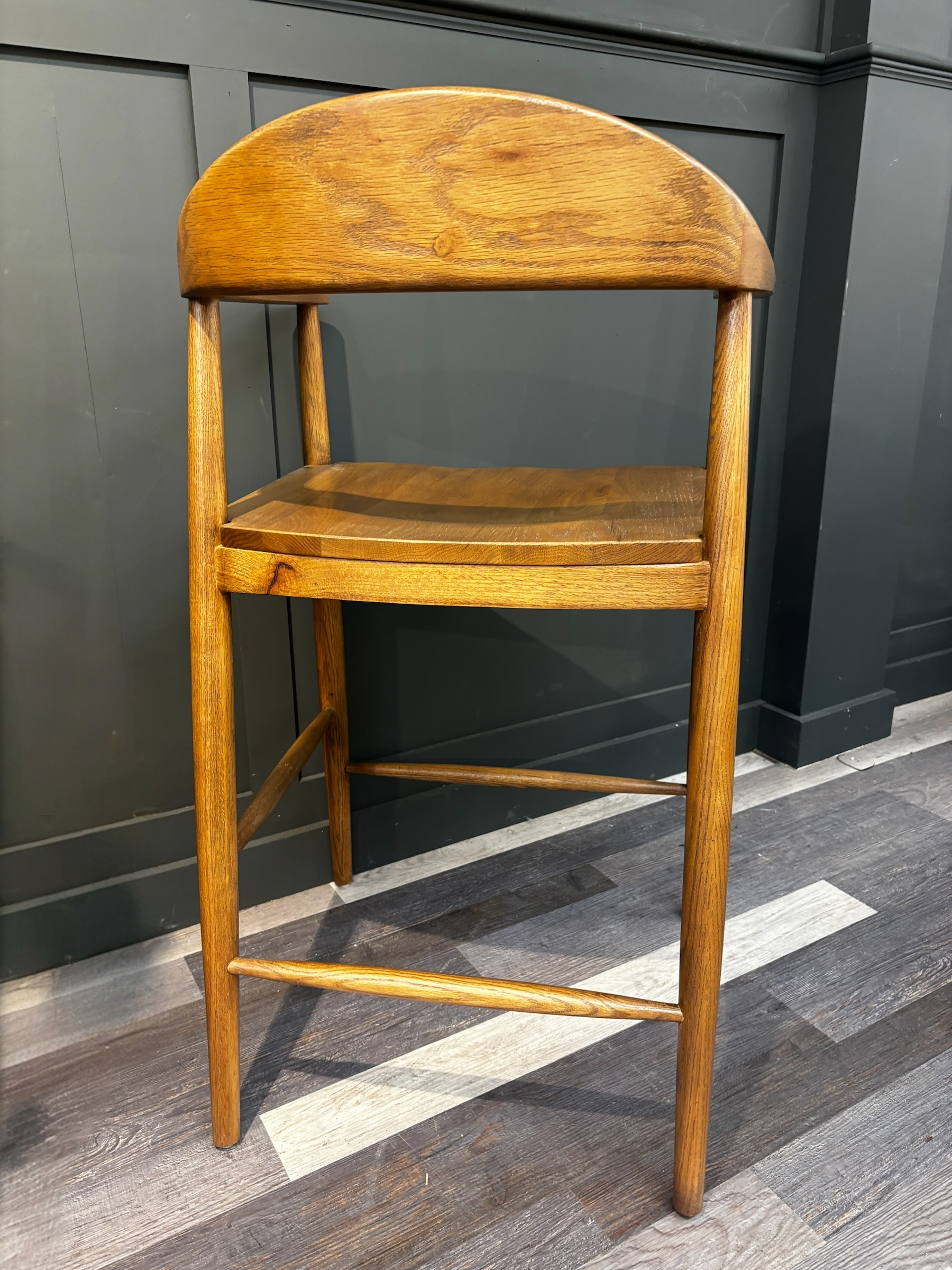 Smoked Counter Stool Timber Seat