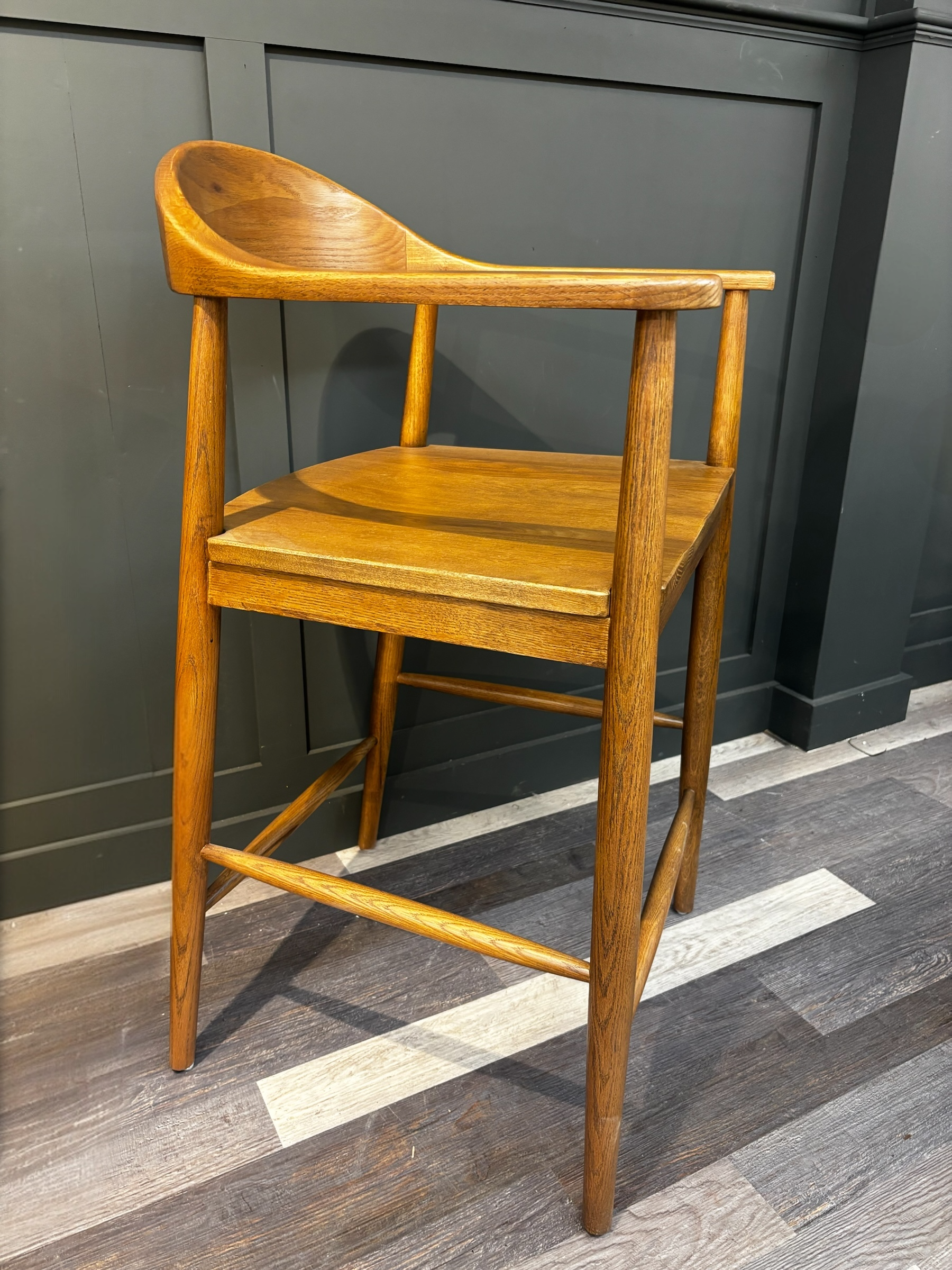 Smoked Counter Stool Timber Seat