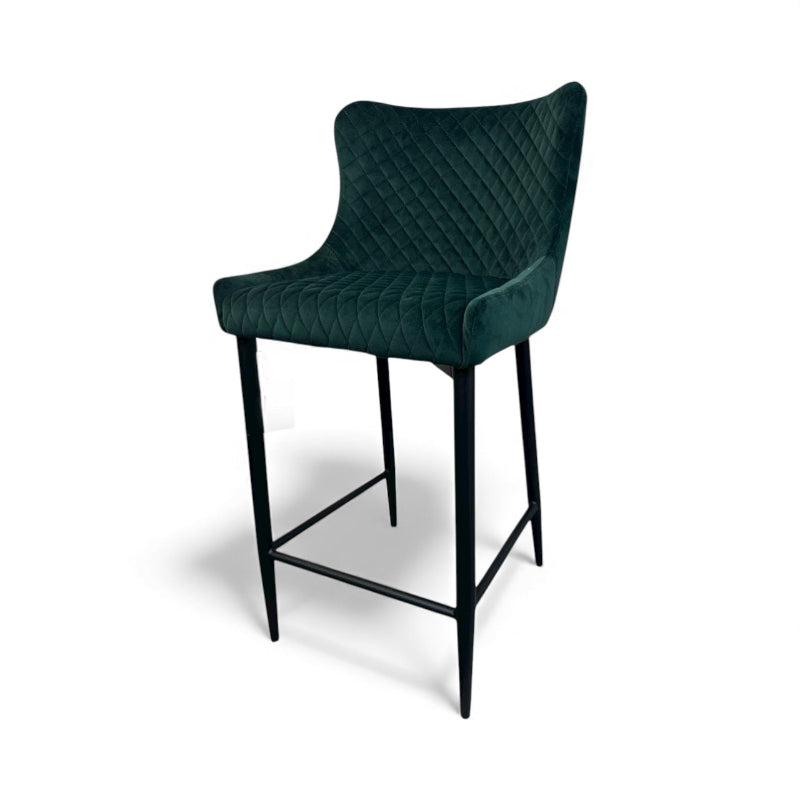 Ottawa Bar Stool Green Velvet