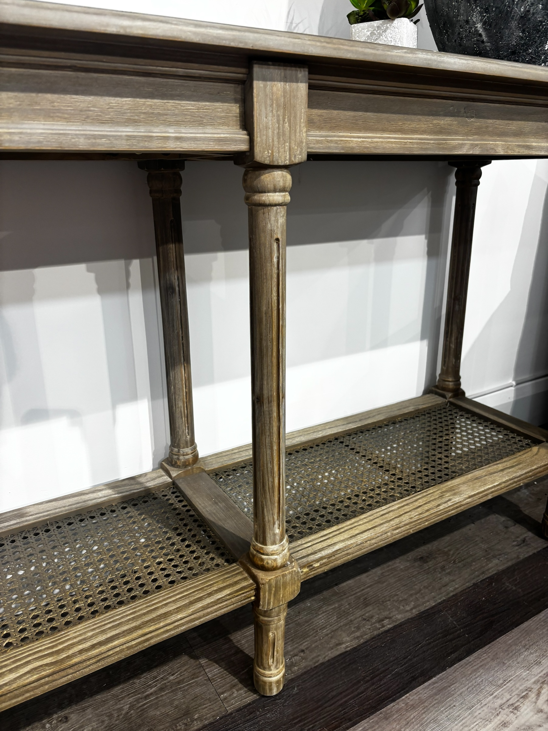 Turin Large Console Table with Rahan Shelf