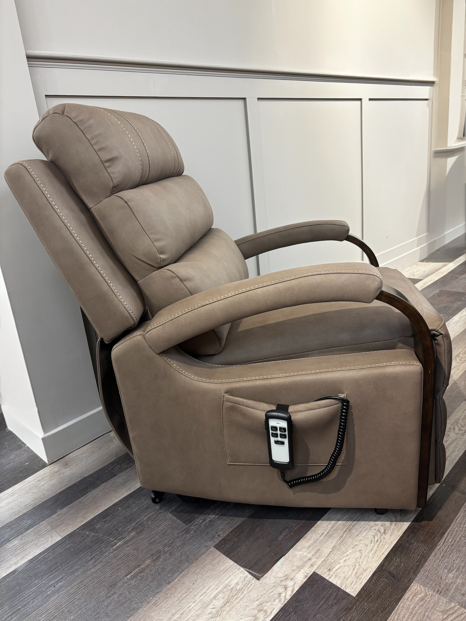 Tilt and Lift Armchair Tan