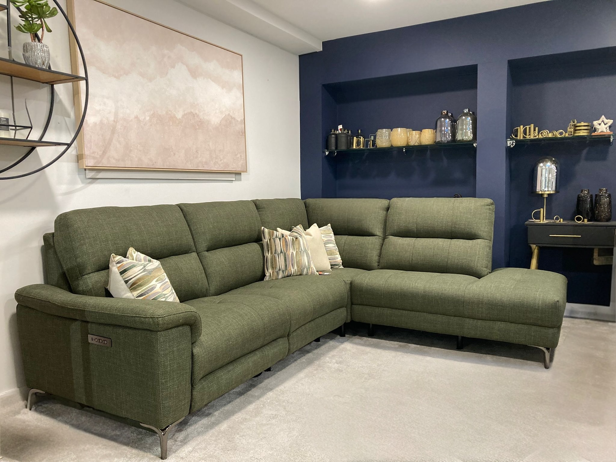 Jupiter Chaise Electric Recliner Corner Sofa Right Facing