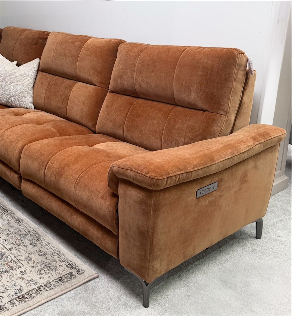 Jupiter Chaise Electric Recliner Corner Sofa Left Facing