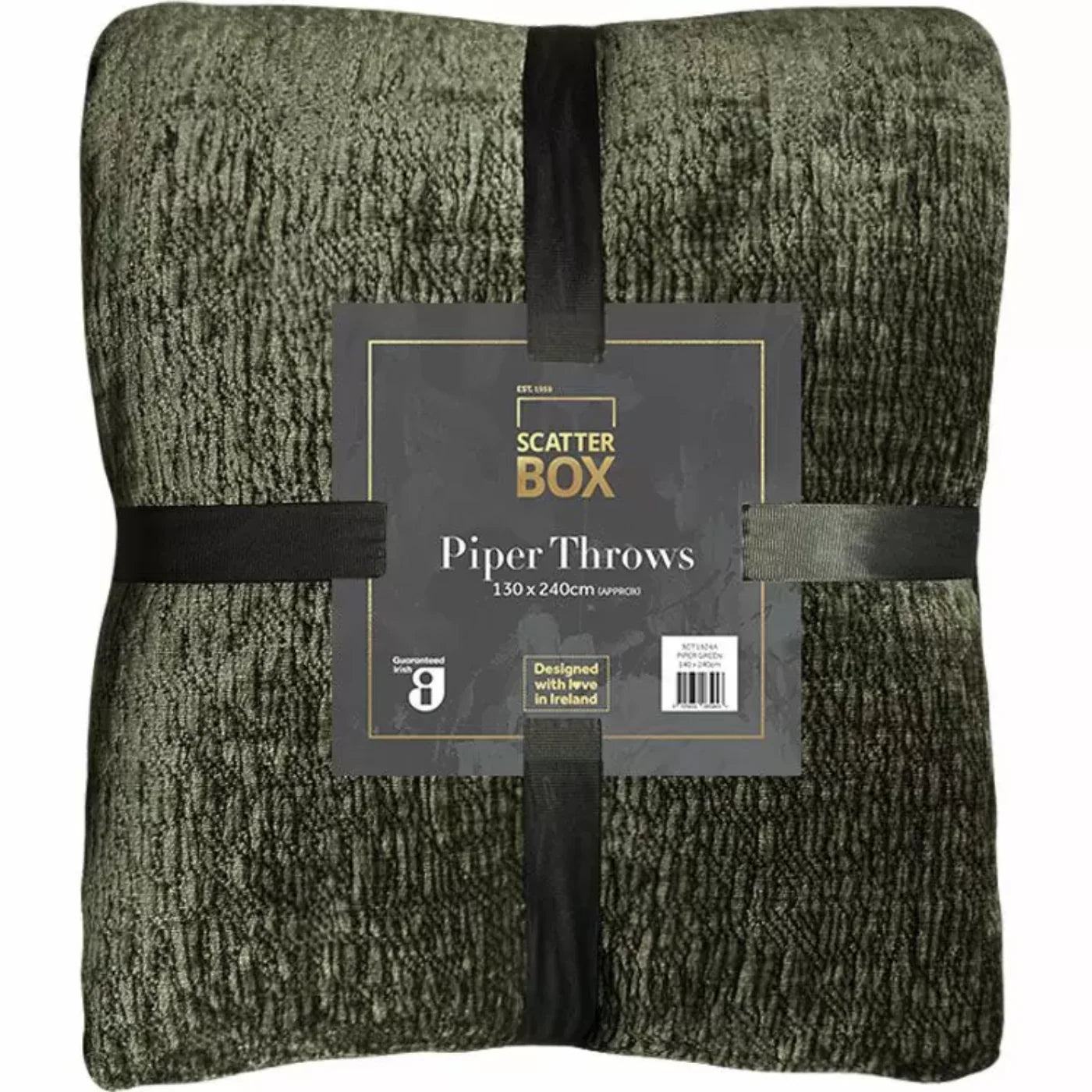 Scatterbox Piper Throw | 130x240cm Green