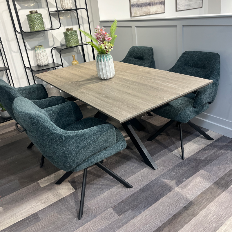 Premier Extending Dining Table Oak 1.6mtr - 2mtr