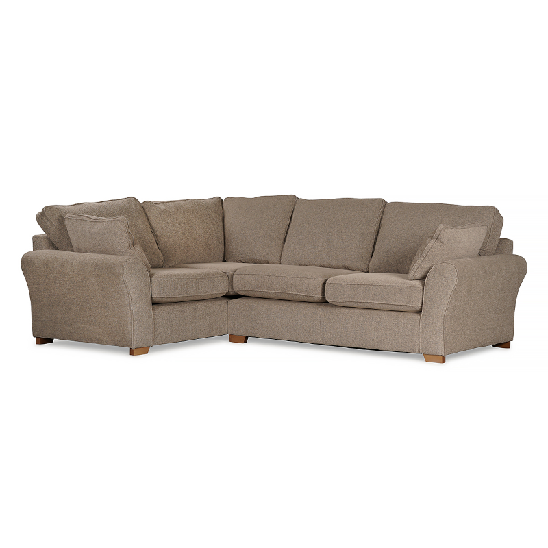 Regent Beige Fabric Right Corner Sofa