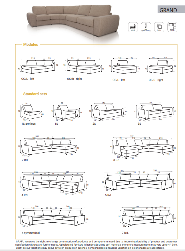 Grand Corner Sofa by Grafu Baldai