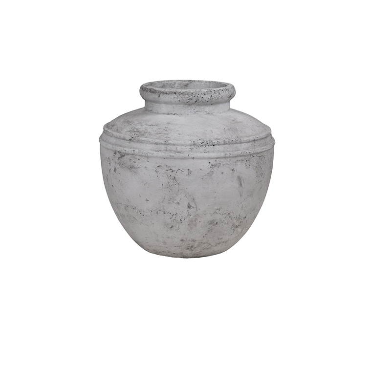 Sienna Round Stone Vase 77cm