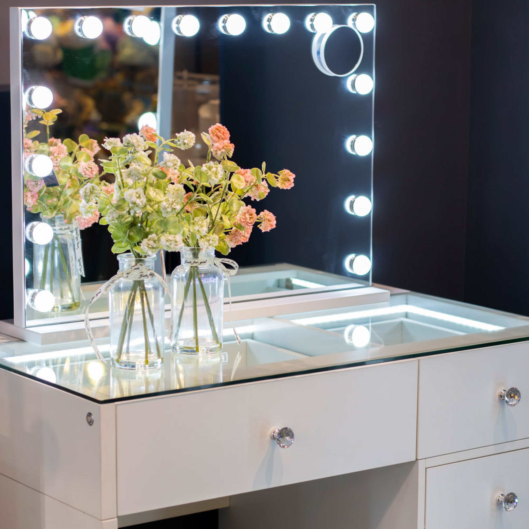 Erika Hollywood Dressing Table Bluetooth 92cm