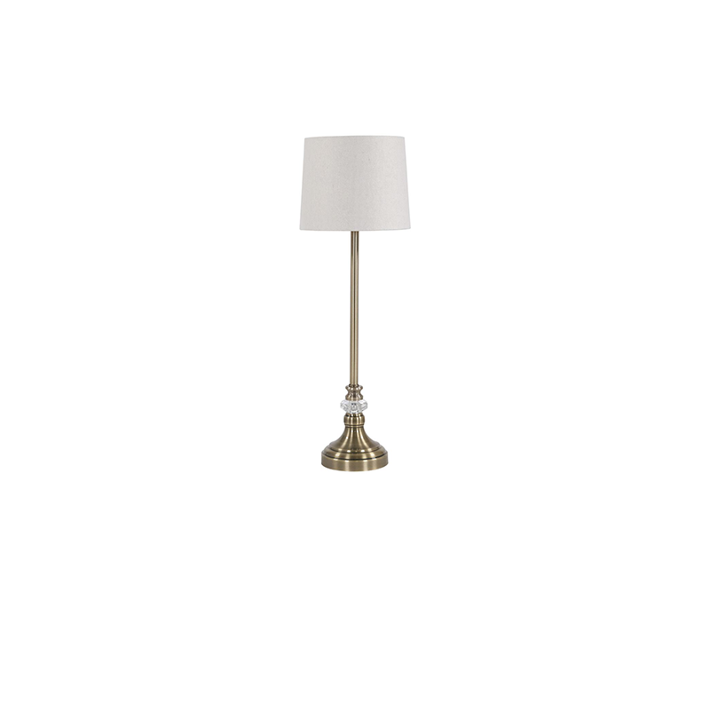 Genoa Buffet Lamp with White Shade 61cm
