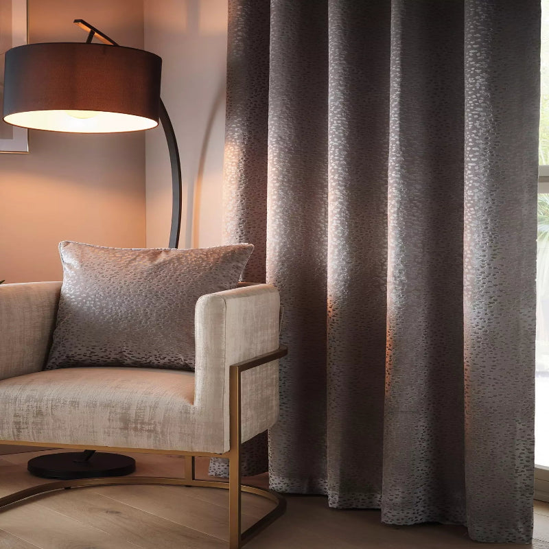 Studio G Vienna Stone Eyelet Curtains 90x90cm