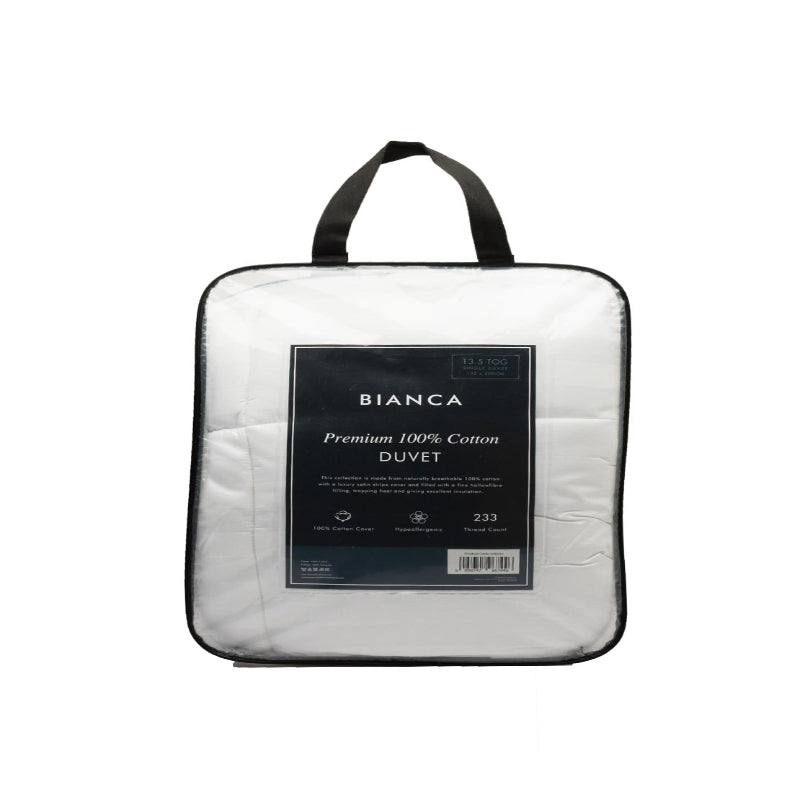 Bianca Home Premium Cotton Duvet, 13.5 Tog