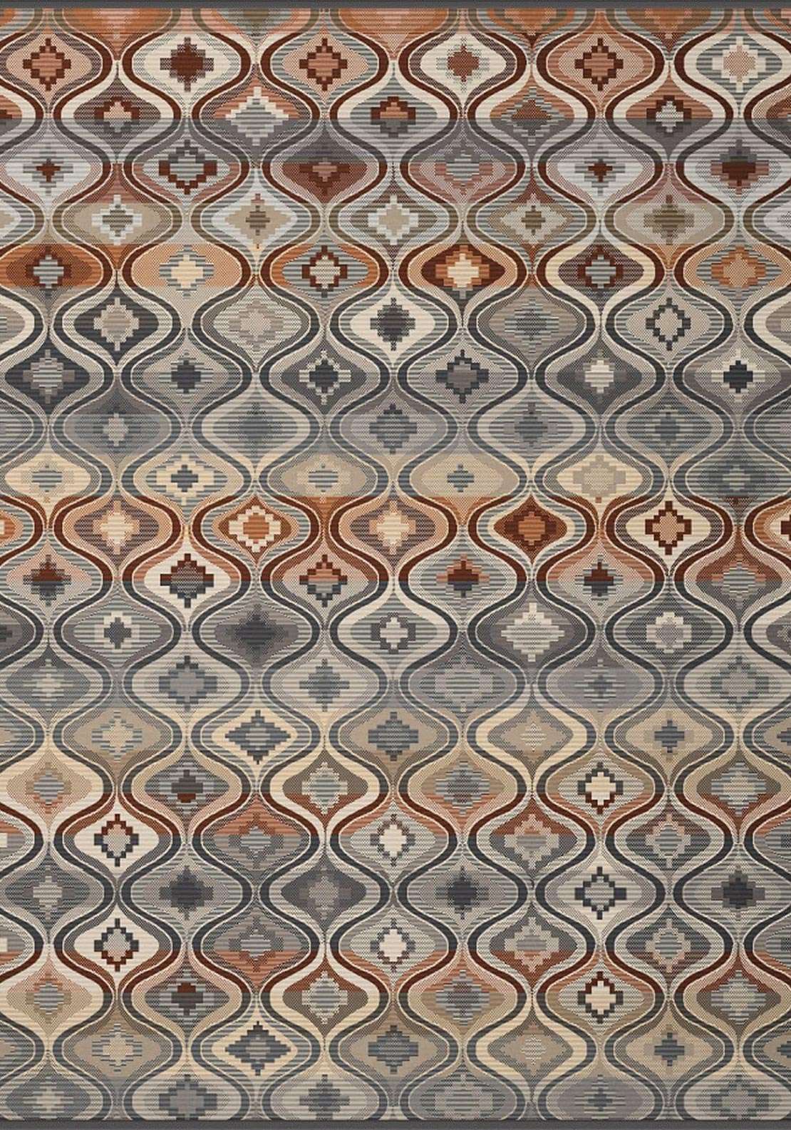 Biederlack Italian Collection Orient Nature 150x200cm Throw, Grey