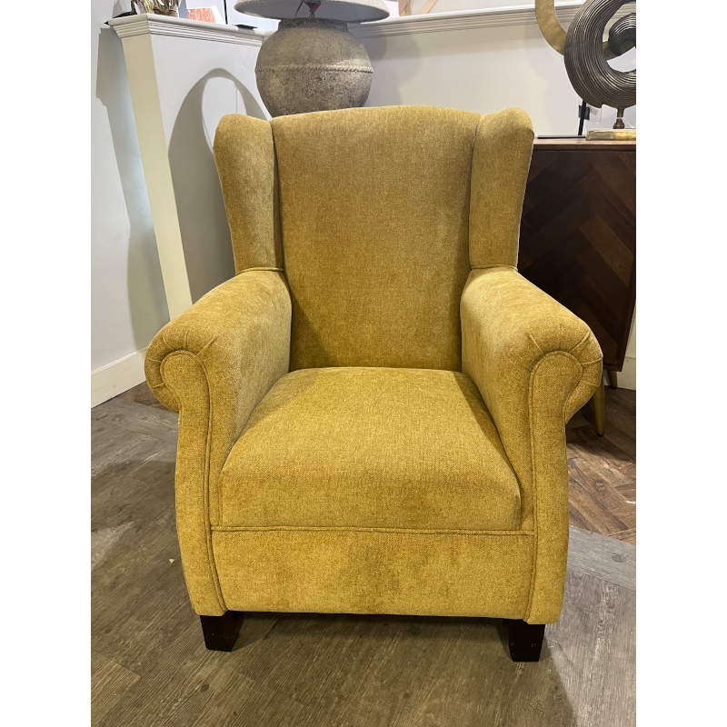 Cara Mustard Two Tone Armchair