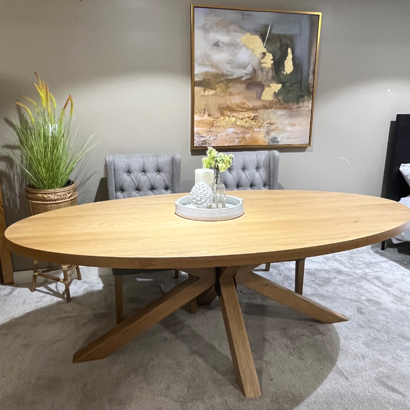 Encore Oval Dining Table 2mtr