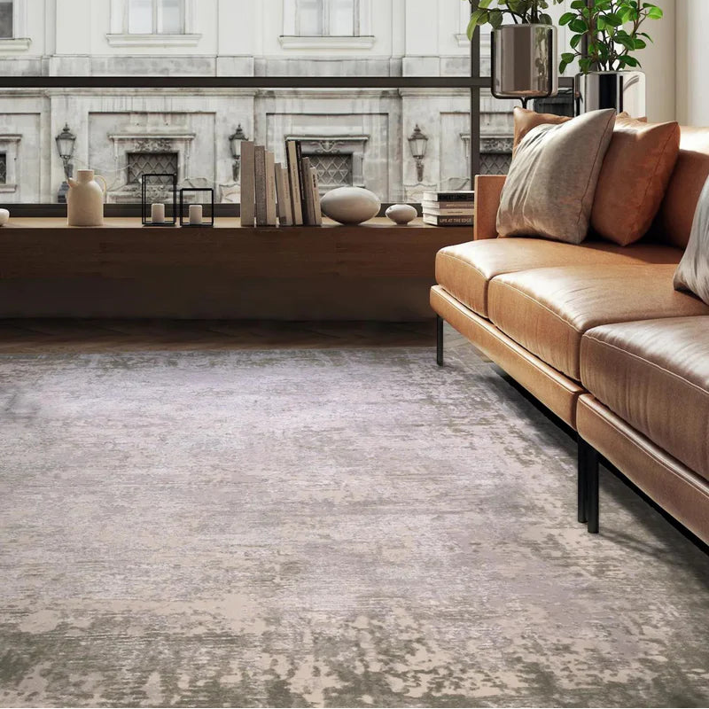 Kuza Border Green Rug by Asiatic