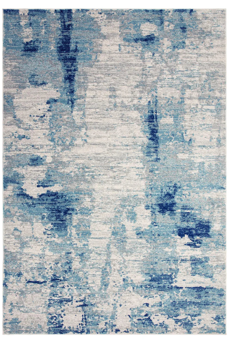 Nova Abstract Blue Rug NV32 by Asiatic
