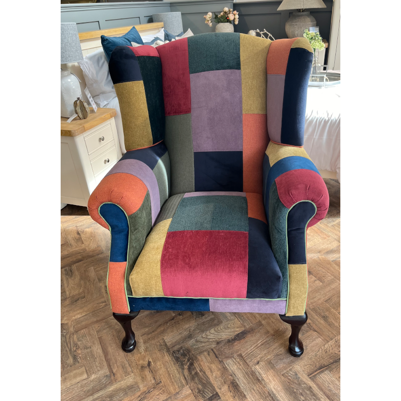 Queen Anne Patchwork Chair