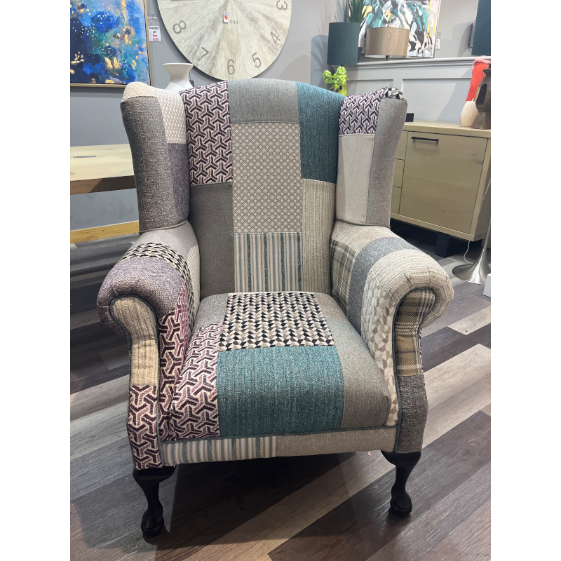 Queen Anne Patchwork Chair