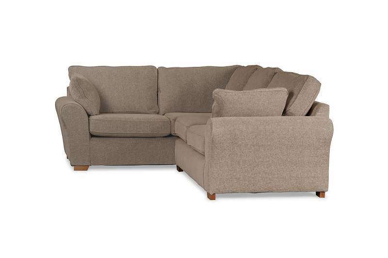 Regent Beige Fabric Right Corner Sofa