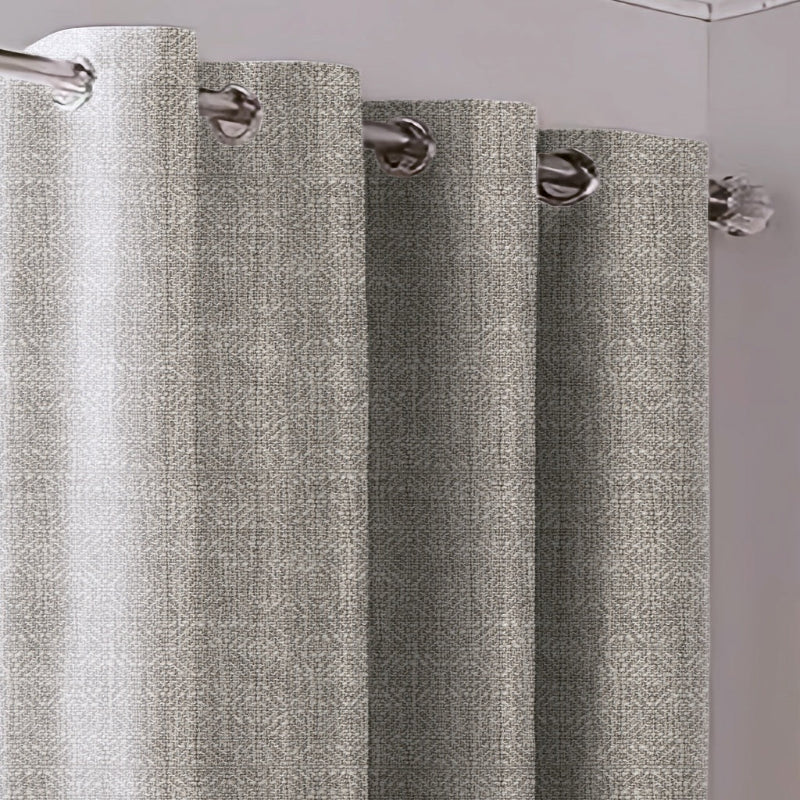 Eliza Fleece Eyelet Curtains Linen
