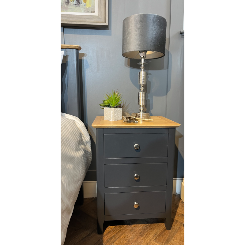 Thames Navy Bedside Locker