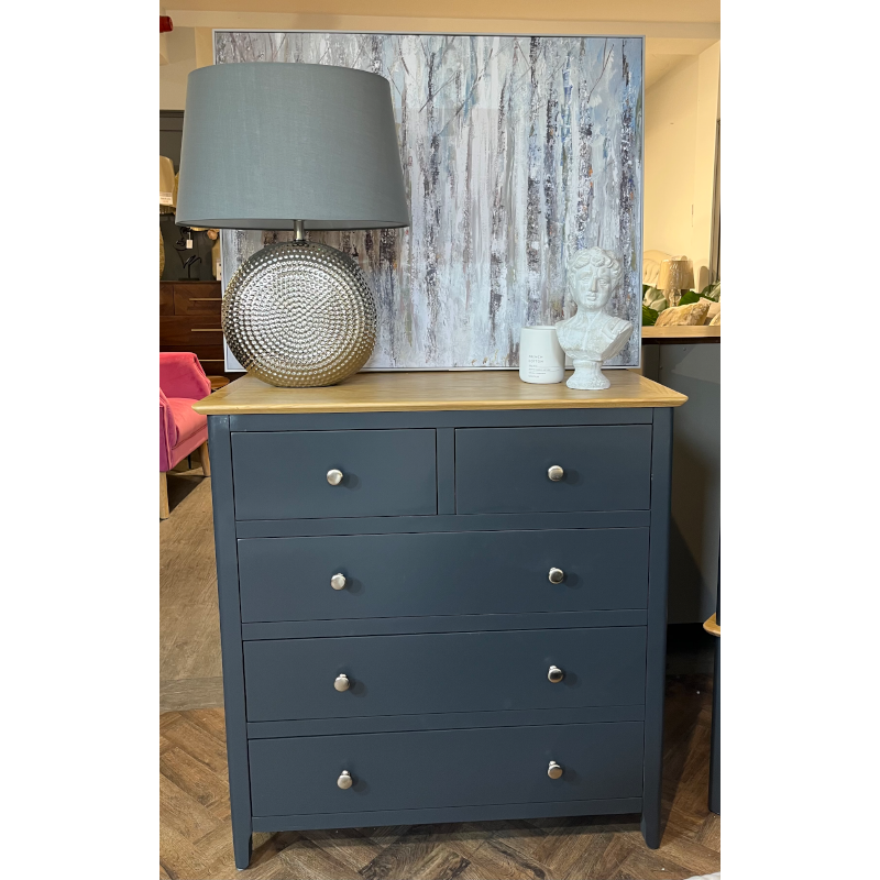 Thames Navy Tall Chest