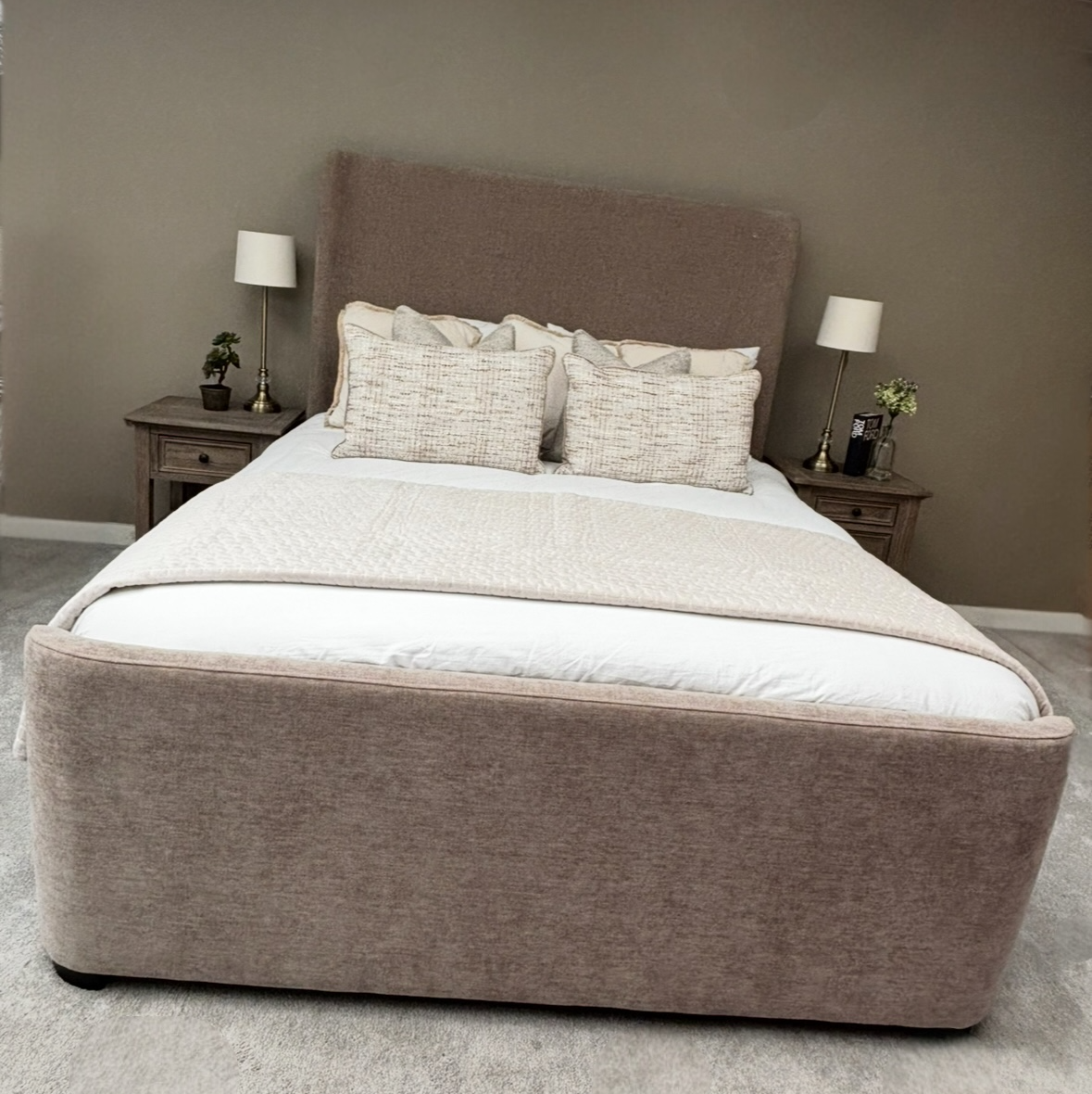 Hauana 5ft King Fabric Bedframe