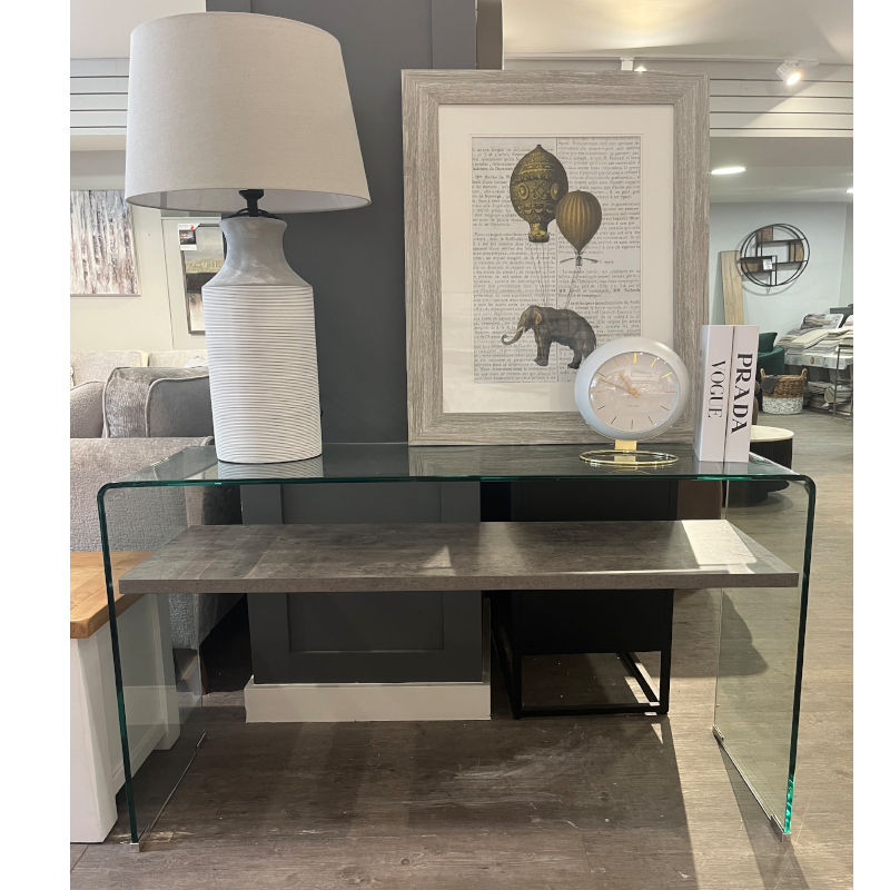 Vetro Glass Top Console