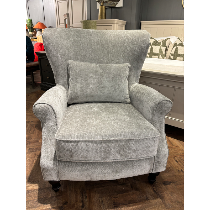 Westland Chenille Grey Armchair